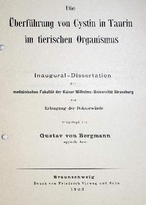 Bild Nr.1: 128-4 Bergmann,G.v.: (Aus der Sammlung Professor Dr.Dr.Johannes Büttner Teil 1)