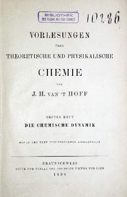 Bild Nr.2: 128-40 Hoff,J.H.v.: (Aus der Sammlung Professor Dr.Dr.Johannes Büttner Teil 1)