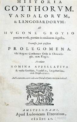 Bild Nr.1: 128-400 Grotius,H.: (Alte Drucke, Handschriften und Theologie)