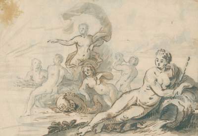 Bild Nr.1: 128-4095 Elsheimer (verso von alter Hand zugeschrieben).: (Künstlergraphik)