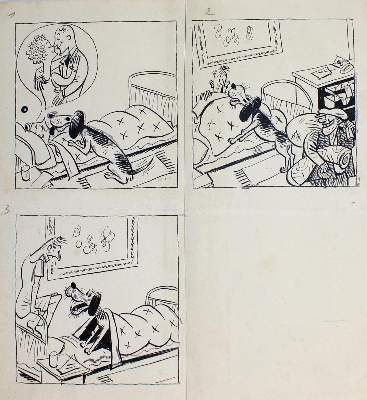 Bild Nr.2: 128-4126 Mauder, Josef: (Künstlergraphik, Fliegende Blätter, Vorzeichnung)