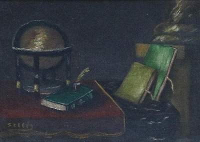 Bild Nr.3: 128-4168 Stillleben: (Künstlergraphik, Globus)
