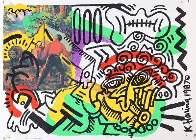 Bild Nr.1: 128-4201 Haring, Keith: (Künstlergraphik)