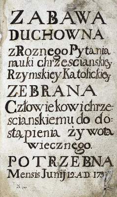 Bild Nr.1: 128-423 Zabawa duchowna: (Handschriften, Religion)