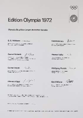 Bild Nr.3: 128-4524 Edition Olympia 1972.: (Künstlergraphik, Olympia)