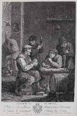 Bild Nr.1: 128-4580 Teniers, David d.J.: (Künstlergraphik, Raucher)