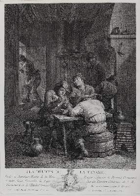 Bild Nr.4: 128-4580 Teniers, David d.J.: (Künstlergraphik, Raucher)