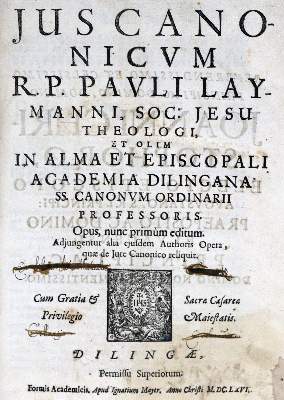 Bild Nr.1: 128-468 Laymann,P.: (Alte Drucke, Handschriften und Theologie)