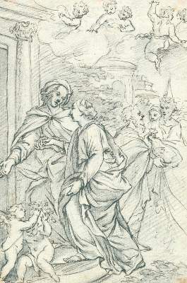 Bild Nr.1: 128-4861 Italienischer Künstler: (Künstlergraphik, Zeichnung, 18. Jahrhundert)