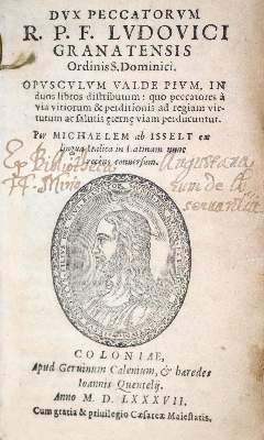 Bild Nr.1: 128-489 Luis de Granada.: (Alte Drucke, Handschriften und Theologie)
