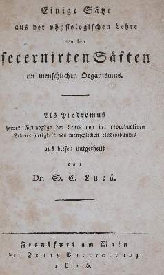 Bild Nr.1: 128-51 Lucae,S.C.: (Aus der Sammlung Professor Dr.Dr.Johannes Büttner Teil 1)