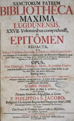 Bild Nr.1: 128-537 Philippus a Sancto Jacobo.: (Alte Drucke, Handschriften und Theologie)