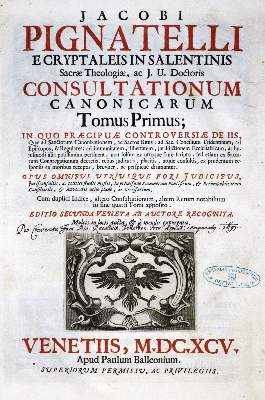 Bild Nr.1: 128-538 Pignatelli,G.: (Alte Drucke, Handschriften und Theologie)