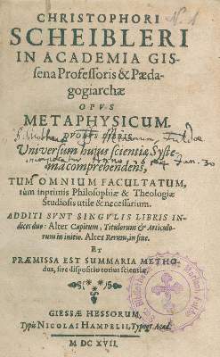 Bild Nr.1: 128-572 Scheibler,C.: (Alte Drucke, Handschriften und Theologie)