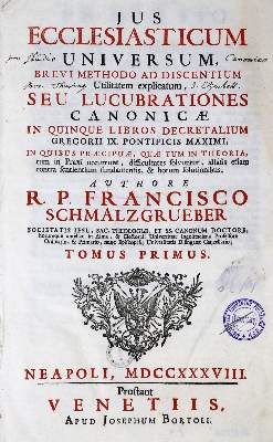 Bild Nr.1: 128-575 Schmalzgrueber,F.: (Alte Drucke, Handschriften und Theologie)