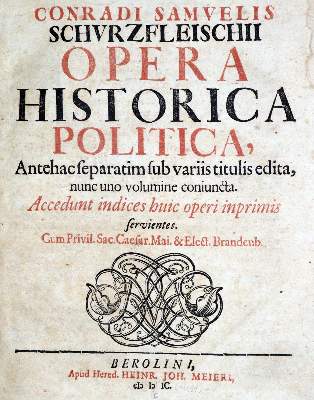 Bild Nr.1: 128-580 Schurzfleisch,K.S.: (Alte Drucke, Handschriften und Theologie)
