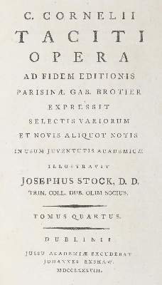 Bild Nr.1: 128-598 Tacitus,C.: (Alte Drucke, Handschriften und Theologie)