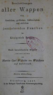 Bild Nr.1: 128-619 Wölckern auf Kalchreuth,M.C.W.: (Genealogie und Heraldik, Bayern)