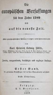 Bild Nr.1: 128-630 Pölitz,K.H.L.: (Politik und Staatswissenschaften, Otto von Griechenland)