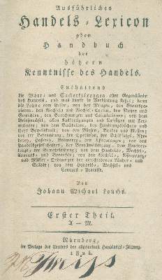 Bild Nr.1: 128-636 Leuchs,J.M.: (Wirtschaft)