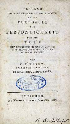 Bild Nr.1: 128-662 Trauz,C.F.: (Grenzwissenschaften und Okkultismus)
