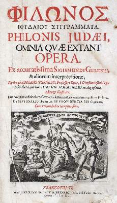Bild Nr.1: 128-672 Philo Judaeus.: (Judaica)