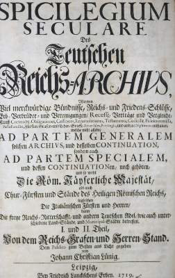 Bild Nr.1: 128-687 Lünig,J.C.: (Juridica und Kriminologie)