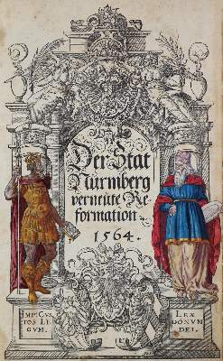 Bild Nr.1: 128-688 Stat Nurmberg verneute Reformation, Der.: (Juridica und Kriminologie, Nürnberg)