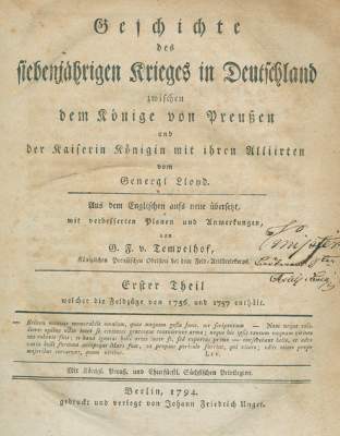 Bild Nr.1: 128-740 Lloyd,(H.H.E.) u. G.F.v.Tempelhof.: (Militaria)