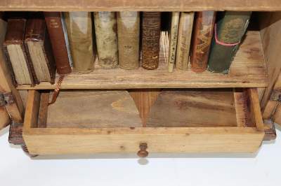Bild Nr.5: 128-757 Miniatur-Bücherschränkchen,: (Miniaturbücher)