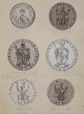 Bild Nr.1: 128-793 Siegelabbildungen: (Numismatik u. Siegelkunde, Medaillen)