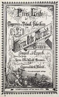 Bild Nr.1: 128-832 Wendt,H.O.: (Werbung, Tabak)
