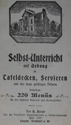 Bild Nr.1: 128-869 Besier,H.: (Küche und Haushalt, Gaststätten-Hotellerie)