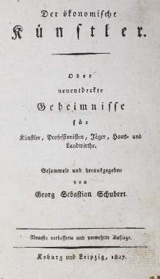 Bild Nr.1: 128-896 Schubert,G.S. (d.i. J.C.D.Sinner).: (Küche und Haushalt, Haushalt)