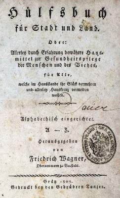 Bild Nr.1: 128-897 Wagner,F. (Hrsg.).: (Küche und Haushalt, Haushalt)