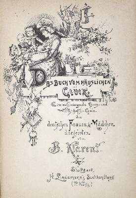 Bild Nr.1: 128-901 Klarent,B. (d.i. B.Zachariae).: (Küche und Haushalt)