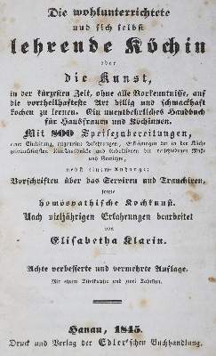 Bild Nr.2: 128-914 Klarin,E.: (Küche und Haushalt, Kochbücher)