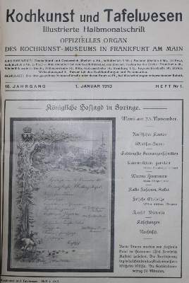 Bild Nr.1: 128-934 Kochkunst.: (Küche und Haushalt)