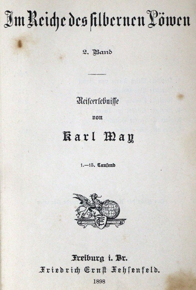 Große Abbildung Nr.1: 129-1016 May,K.: (Literatur und illustrierte Bücher bis 19.Jahrhundert)