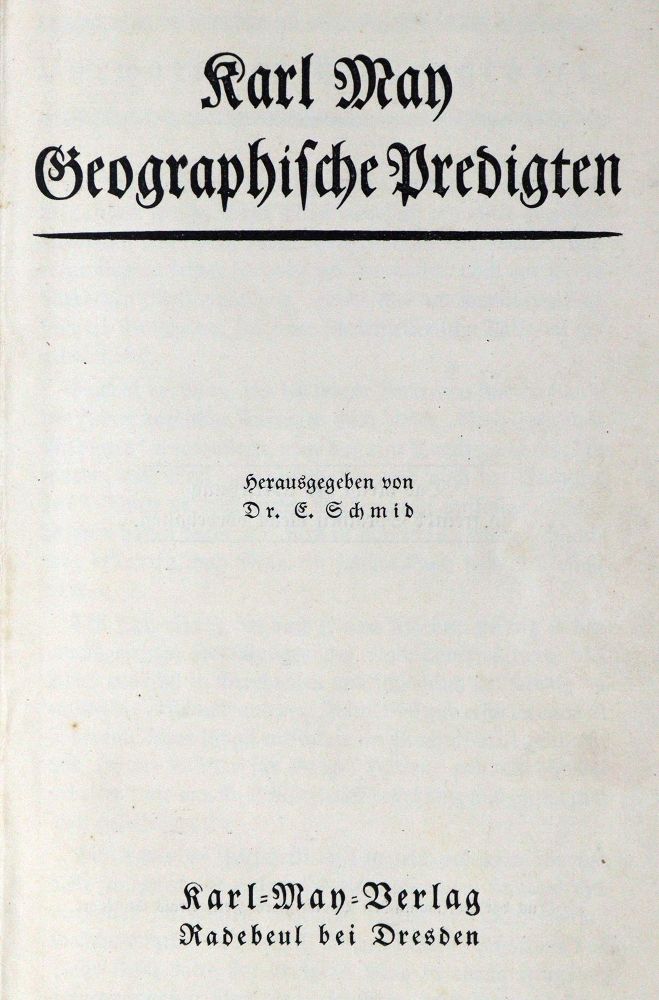 Große Abbildung Nr.1: 129-1030 May,K.: (Literatur und illustrierte Bücher bis 19.Jahrhundert)