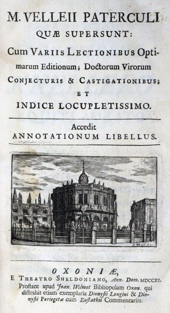 Große Abbildung Nr.1: 129-1044 Paterculus,C.V.: (Literatur und illustrierte Bücher bis 19.Jahrhundert)