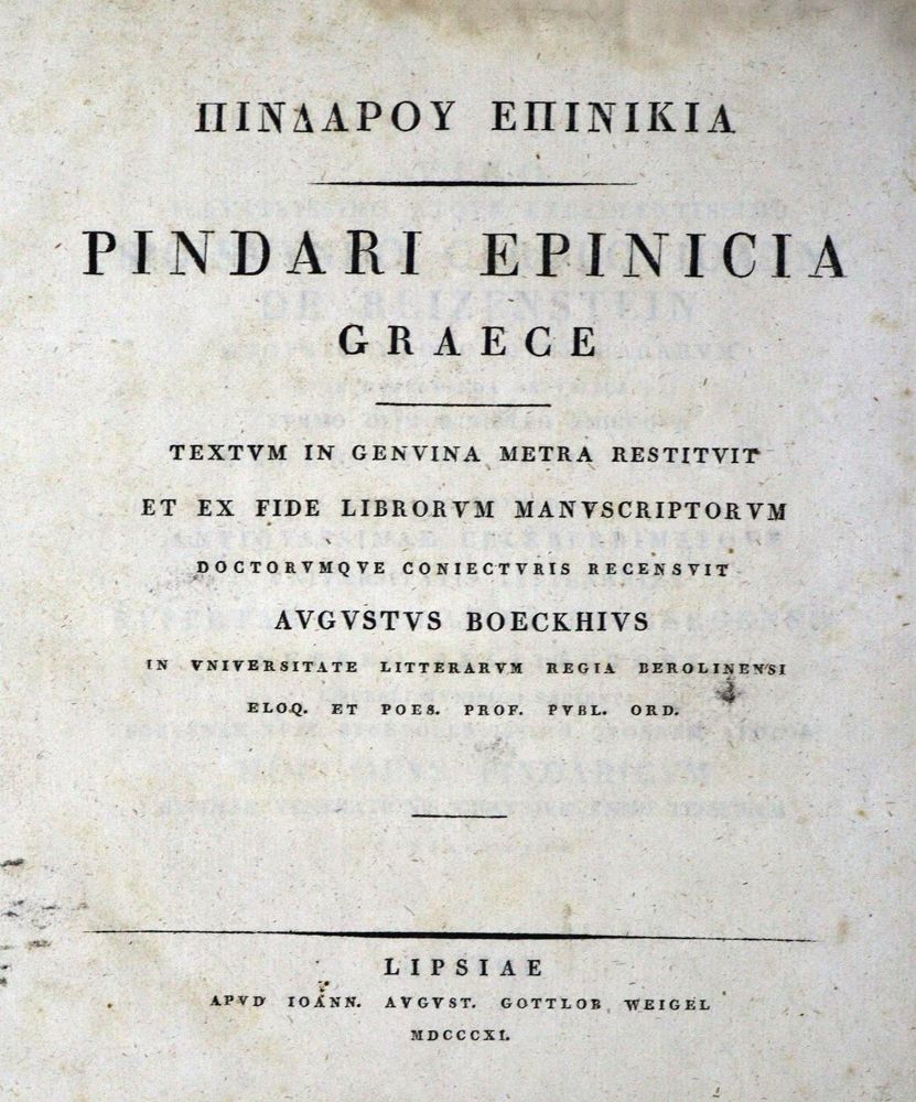 Große Abbildung Nr.1: 129-1046 Pindar.: (Literatur und illustrierte Bücher bis 19.Jahrhundert)
