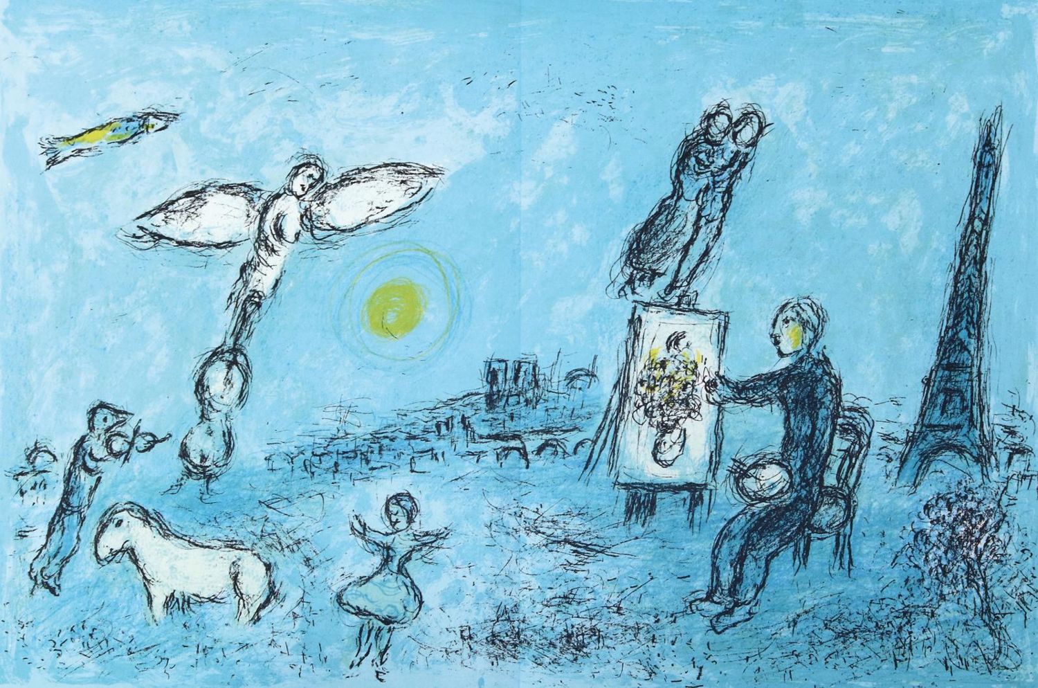 Große Abbildung Nr.1: 129-1139 Derriere le miroir.: (Chagall)