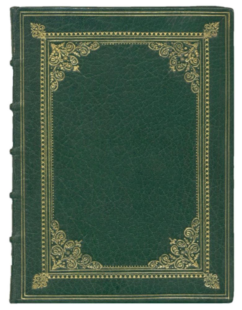 Große Abbildung Nr.1: 129-1152 Grüner Ledereinband: (Einband)