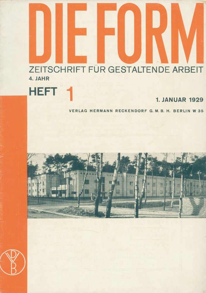 Große Abbildung Nr.1: 129-1166 Form, Die.: (Literatur und illustrierte Bücher 20.Jahrhundert - Alte Literatur in modernen Ausgaben)