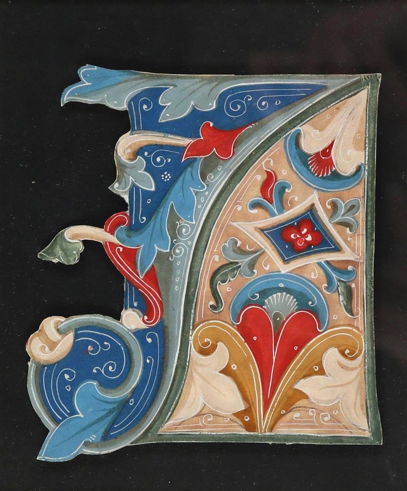 Große Abbildung Nr.1: 129-117 Schmuckinitiale L.: (Handschriften)