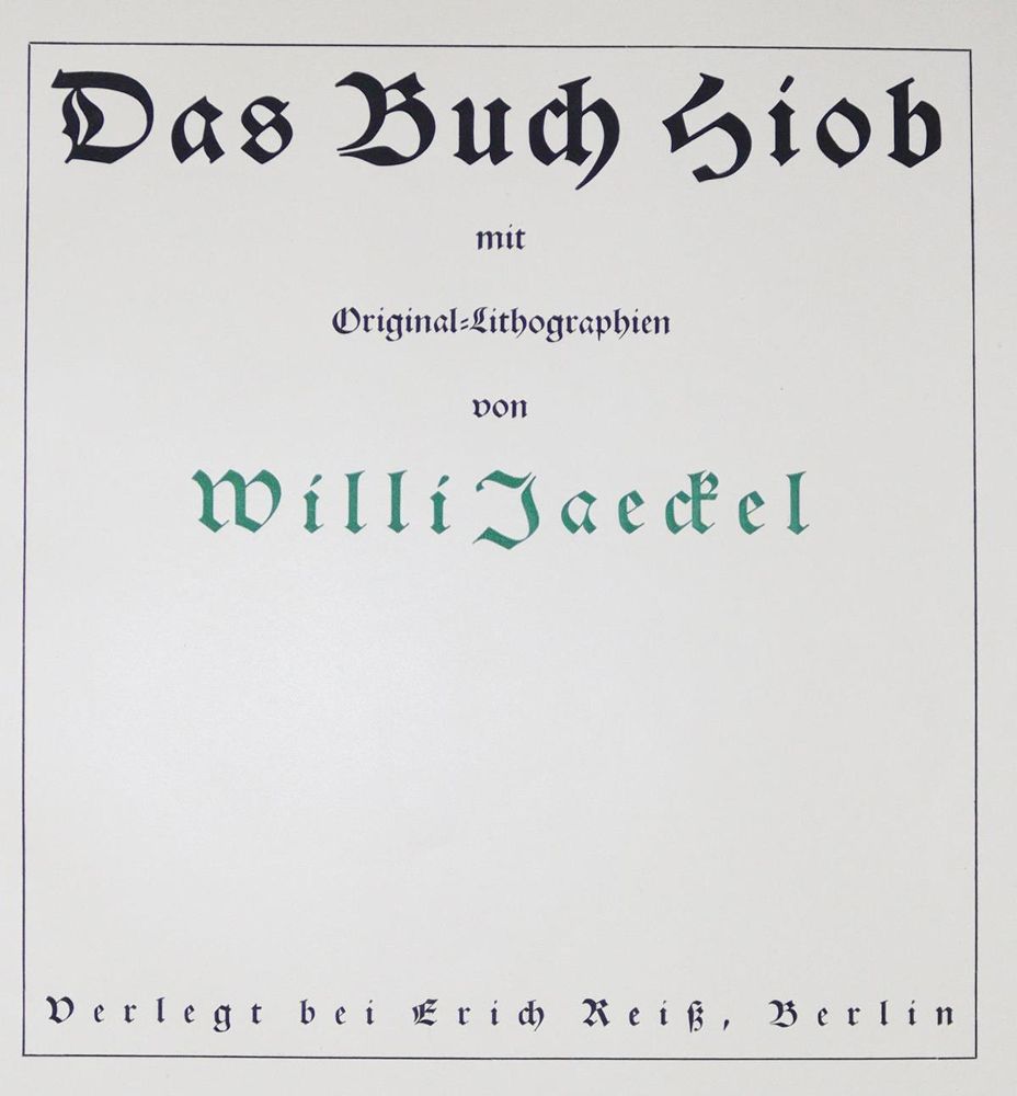 Große Abbildung Nr.1: 129-1198 Jaeckel,W.: (Hiob)