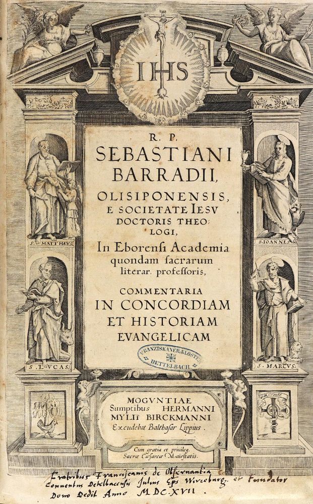 Große Abbildung Nr.1: 129-12 Barradas,S.: (Alte Drucke, Handschriften und Theologie)
