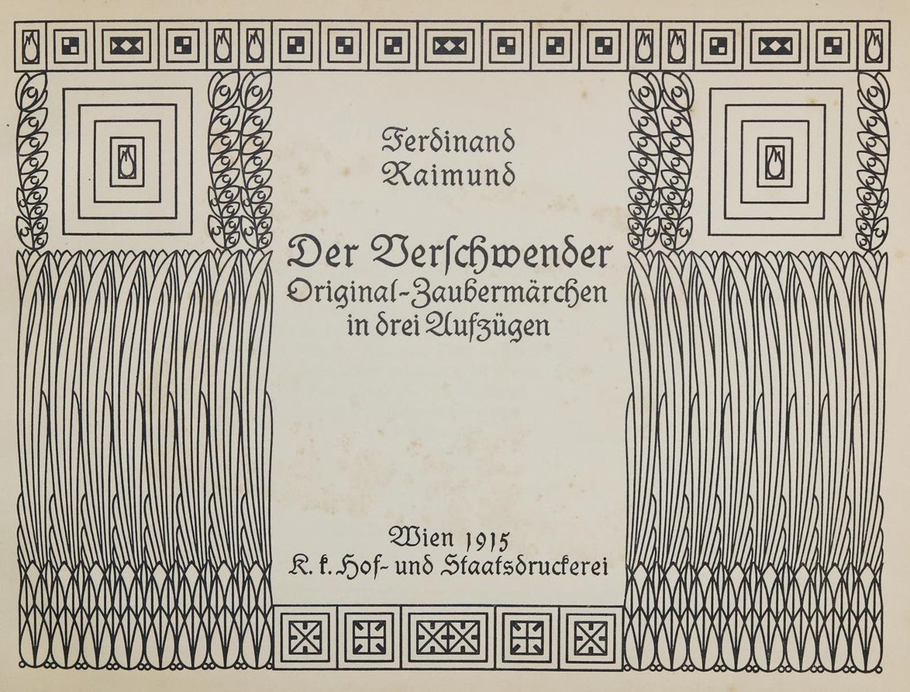 Große Abbildung Nr.1: 129-1230 Raimund,F.: (Koloman Moser)
