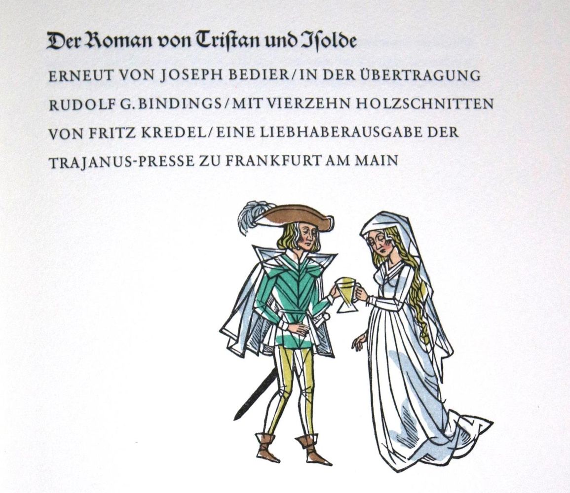 Große Abbildung Nr.1: 129-1234 Roman von Tristan und Isolde, Der.: (Kredel)